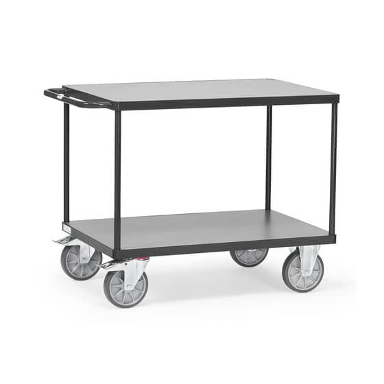 fetra® Tischwagen - 2 Etagen, 1.000 x 600 mm, bis 600 kg