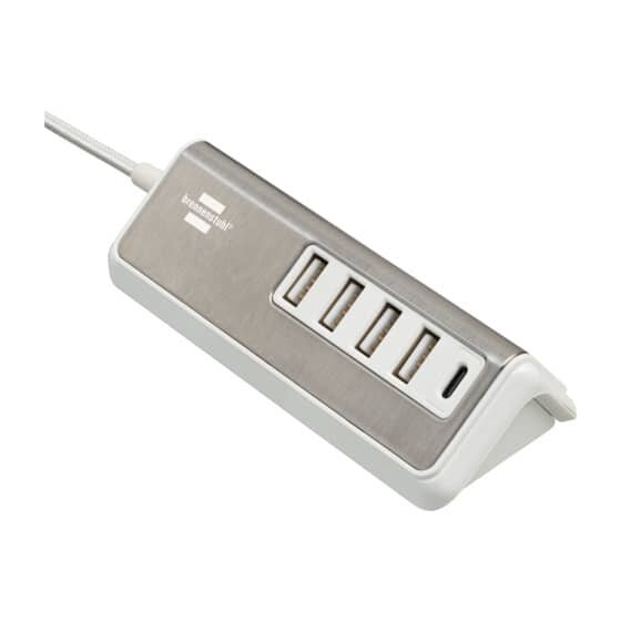 brennenstuhl® ®estilo USB-Multiladegerät -  1,5m, 4xUSB A + 1xUSB C PD18W