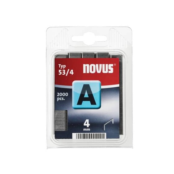 Novus® Feindrahtklammer A Typ 53/4 - verzinkt, 2000 Stück
