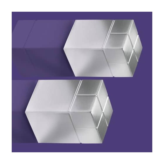 SIGEL SuperDym-Magnete C30 "Ultra-Strong", Cube-Design, silber, 2 Stück