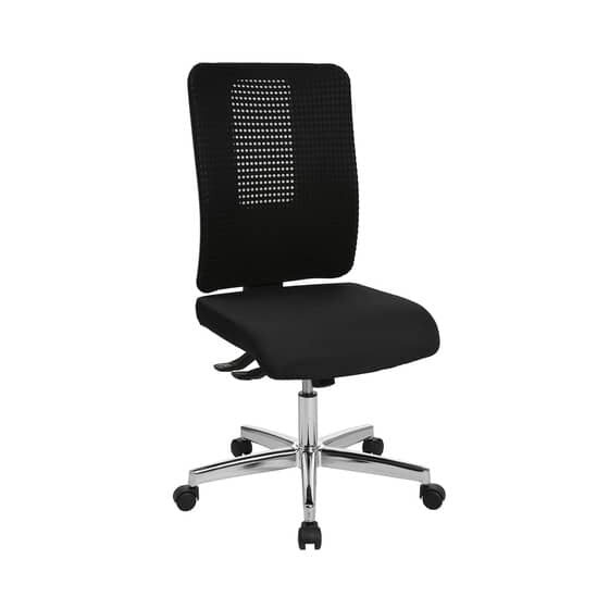 Topstar® Bürodrehstuhl Open XT ohne Armlehne - schwarz, Sicherheitsdoppelrollen für alle Böden
