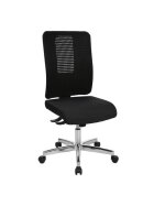 Topstar® Bürodrehstuhl Open XT ohne Armlehne - schwarz, Sicherheitsdoppelrollen für alle Böden