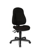 Topstar® Bürodrehstuhl Wellpoint 10 ohne Armlehnen - schwarz, Sicherheitsdoppelrollen für alle Böden