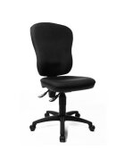 Topstar® Bürodrehstuhl Point 80 ohne Armlehnen - schwarz, Sicherheitsdoppelrollen für alle Böden