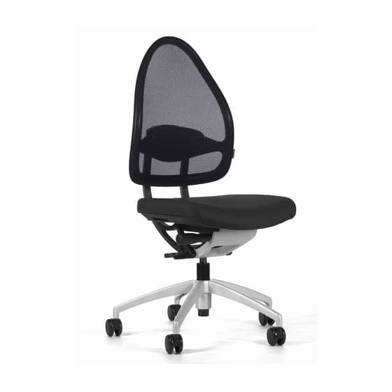 Topstar® Bürodrehstuhl Open Base 10 ohne Armlenen - schwarz, Sicherheitsdoppelrollen für alle Böden