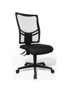 Topstar® Bürodrehstuhl Net Point 10 ohne Armlehnen - schwarz, Sicherheitsdoppelrollen für alle Böden