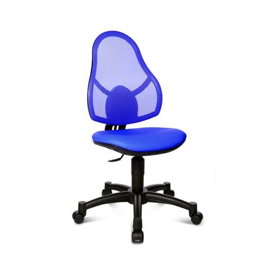 Topstar® Drehstuhl Open Art Junior - blau, Sicherheitsdoppelrollen für alle Böden
