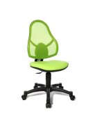 Topstar® Drehstuhl Open Art Junior - apfelgrün, Sicherheitsdoppelrollen für alle Böden