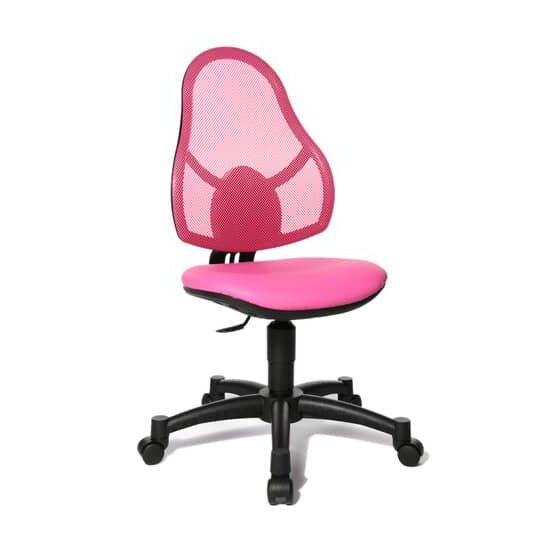 Topstar® Drehstuhl Open Art Junior - pink, Sicherheitsdoppelrollen für alle Böden