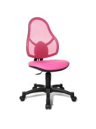 Topstar® Drehstuhl Open Art Junior - pink, Sicherheitsdoppelrollen für alle Böden