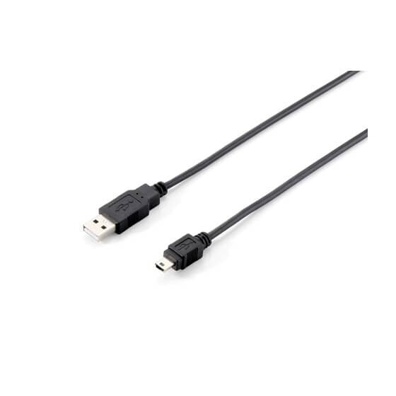 equip USB 2.0 Cable Type A Male to Mini-B Male 1,8m