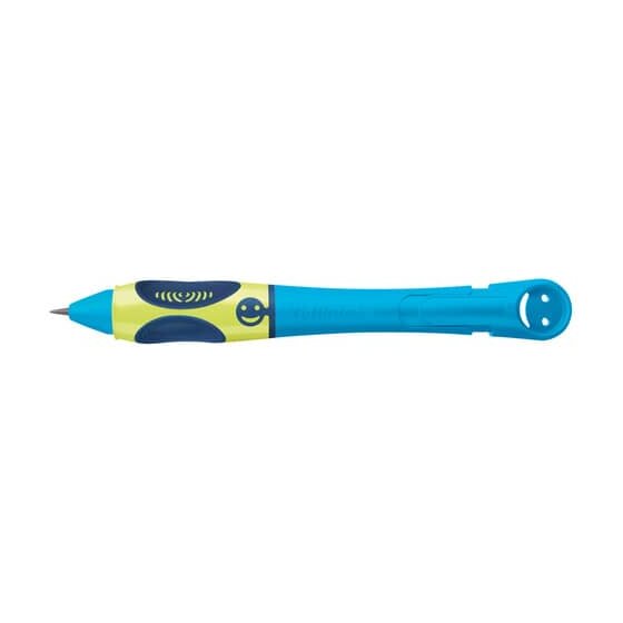 Pelikan® griffix® Bleistift - Neon Fresh Blue, Rechtshänder, Faltschachtel mit Eurolochung