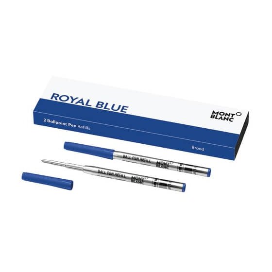 Montblanc® Kugelschreibermine - B, 2 Minen, royal blue