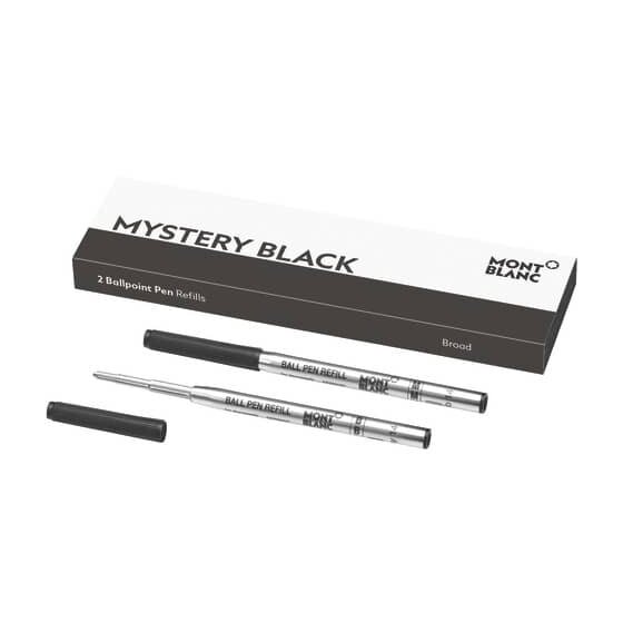Montblanc® Kugelschreibermine - B, 2 Minen, mystery black