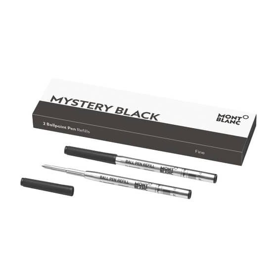 Montblanc® Kugelschreibermine - F, 2 Minen, mystery black