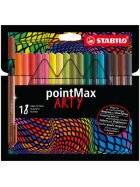 STABILO® Filzschreiber - pointMax - sortiert, 18 Farben, Etui