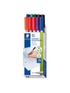 Staedtler® Feinschreiber Universalstift Lumocolor® - non-permanent, F, 10 Farben