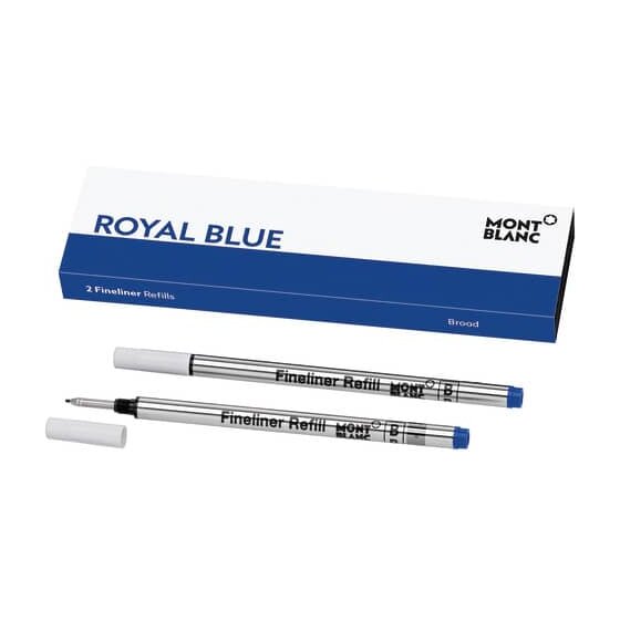 Montblanc® Feinlinermine - B, 2 Stück, royal blue