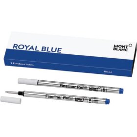 Montblanc® Feinlinermine - B, 2 Stück, royal blue