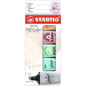STABILO® Textmarker - BOSS® MINI Pastellove®-...