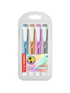 STABILO® Textmarker swing® cool Pastel - Etui mit 4 Stiften, sortiert