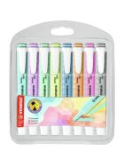 STABILO® Textmarker swing® cool Pastel - Etui mit 8 Stiften, sortiert