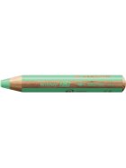 STABILO® Buntstift, Wasserfarbe & Wachsmalkreide - woody 3 in 1 - Einzelstift - pastellgrün