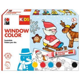 Marabu Window KiDS Color Set Christmas - 6x 25 ml
