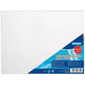 STYLEX® Keilrahmen - bespannt, 24 x 30 cm, weiß