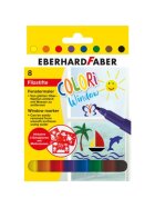 Eberhard Faber Windowmarker Colori - 1-2 mm, 8 Farben, sortiert, Kartonetui