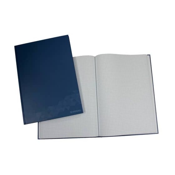 DONAU Geschäftsbuch - A4, 96 Blatt, 70g/qm, kariert, blau