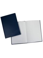 DONAU Geschäftsbuch - A5, 96 Blatt, 70 g/qm, blanko, blau