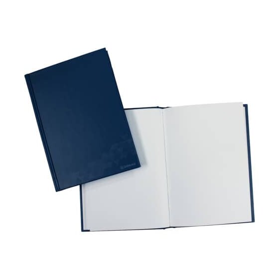 DONAU Geschäftsbuch - A6, 96 Blatt, 70g/qm, blanko, blau