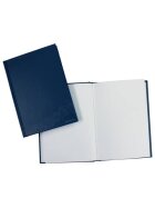 DONAU Geschäftsbuch - A6, 96 Blatt, 70g/qm, blanko, blau
