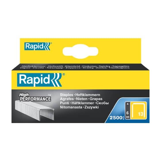 Rapid® Heftklammern 13/6mm, verzinkt, 2500 Stück