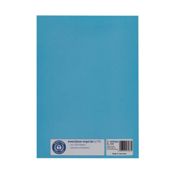 Herma 7087 Heftschoner Papier - A5, hellblau