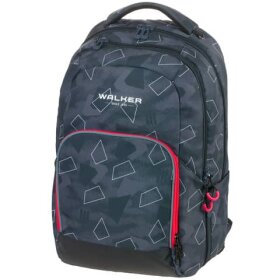 walker® Schulrucksack College - grey polygon