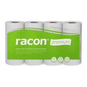racon® Küchenrolle premium weiß 2 lagig 4...