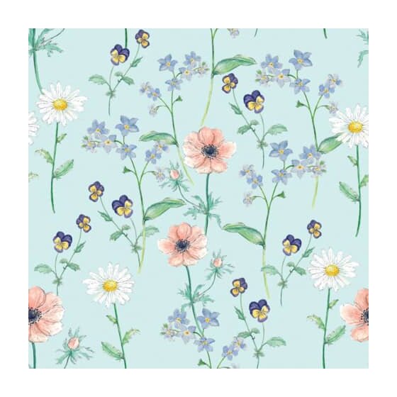 Home Fashion® Lunchservietten Design "Blumen" - 33 x 33 cm