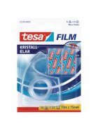 tesa® Handabroller Easy Cut® - 10 m : 15 mm, transparent, inkl. 2 Rollen Klebefilm kristall klar
