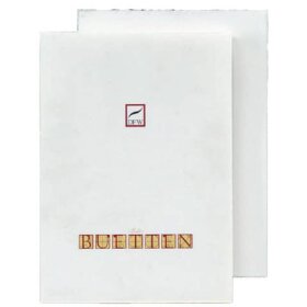 DFW Briefblock Echt Bütten - A4, 40 Blatt, weiß