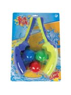 Wasserspiel Wurffangspiel Sun Fun mit 3 Splashbällen