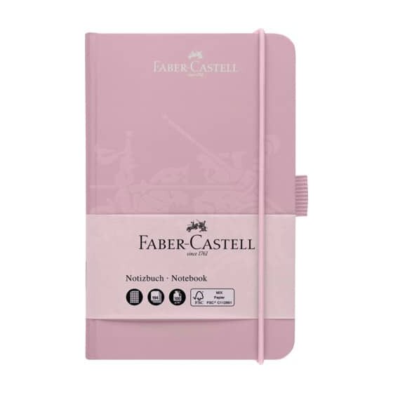 Faber-Castell Notizbuch - A6, kariert, 194 Seiten, rose shadows