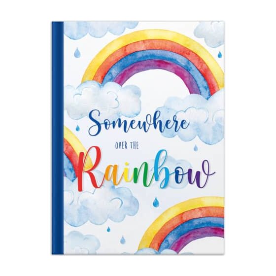 RNK Verlag Notizbuch Over the Rainbow - A4, blanko, 96 Blatt