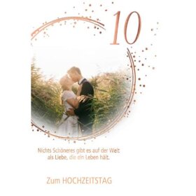 Kurt Eulzer Druck Rosenhochzeitskarte - inkl. Umschlag