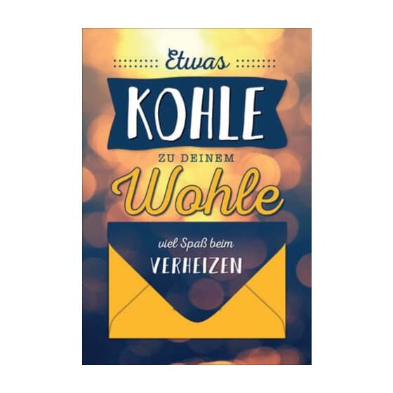 Franz Weigert Allgemeine Glückwunschkarte Geldscheinfach - inkl. Umschlag