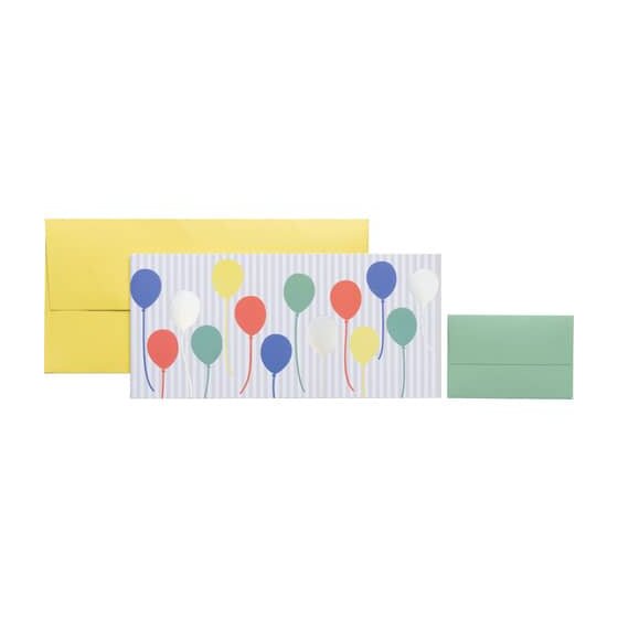 Stewo Gutscheinhülle Birthday Lotte Ballons - 23 x 11 cm