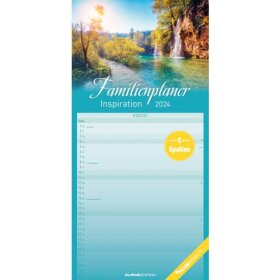 AlphaEdition Familienkalender Inspiration - 22 x 45 cm, 5...