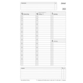 Chronoplan Buchkalender - 1 Woche / 2 Seiten, Mini,...