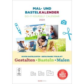 ALPHA Mal- und Bastelkalender Do-it Yourself - 21 x 29,7...